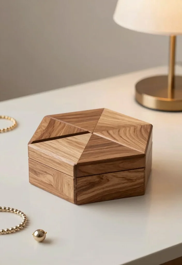10 Wood Jewelry Box Ideas Simple and Timeless DIY 6 10 Wood Jewelry Box Ideas Simple and Timeless DIY 6. Geometric Wooden Box Design 0
