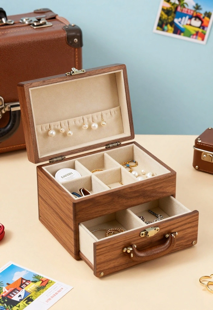 10 Wood Jewelry Box Ideas Simple and Timeless DIY 8 10 Wood Jewelry Box Ideas Simple and Timeless DIY 8. Small Travel Jewelry Box 0