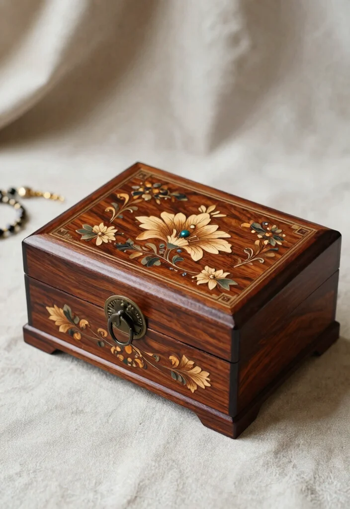 10 Wood Jewelry Box Ideas Simple and Timeless DIY 9 10 Wood Jewelry Box Ideas Simple and Timeless DIY 9. Jewelry Box with Artful Inlays 0