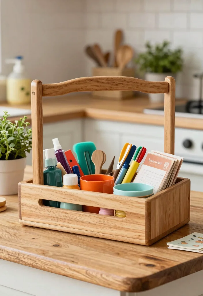 10 Wood Tool Box Ideas: Practical and Durable Builds - 5. Stylish Wooden Caddy 1