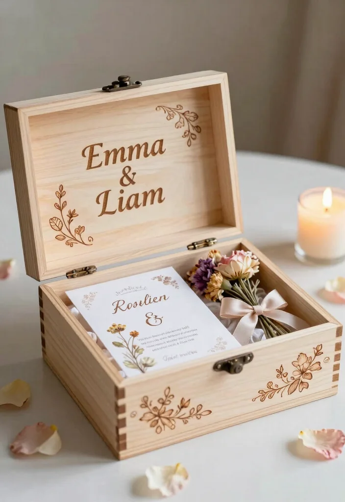 10 Wooden Memory Box Ideas for Meaningful Handmade Keepsakes 8 10 Wooden Memory Box Ideas for Meaningful Handmade Keepsakes 8. Wedding Keepsake Box 0