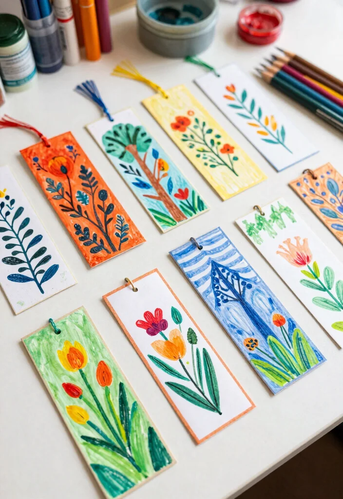 12 A4 Sheet Craft Ideas: Easy Paper DIY Projects 6 12 A4 Sheet Craft Ideas: Easy Paper DIY Projects - 6. Custom Bookmarks 1