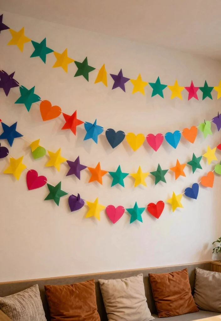 12 A4 Sheet Decoration Ideas for Sustainable Crafts - 10. Paper Garlands 1