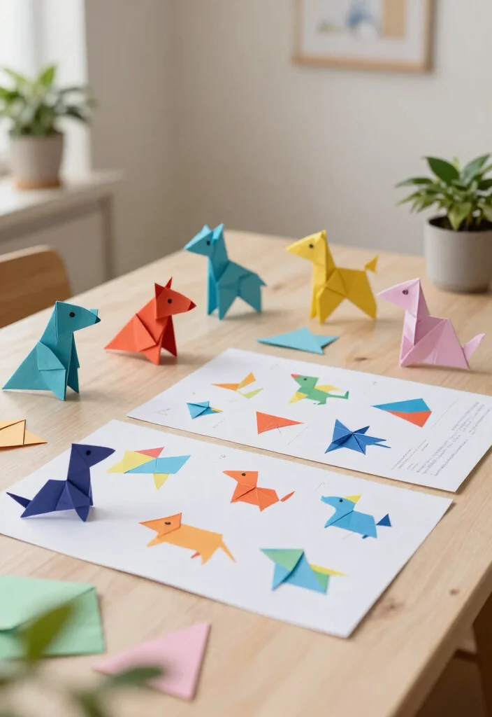 12 A4 Sheet Decoration Ideas for Sustainable Crafts - 3. Origami Art 1