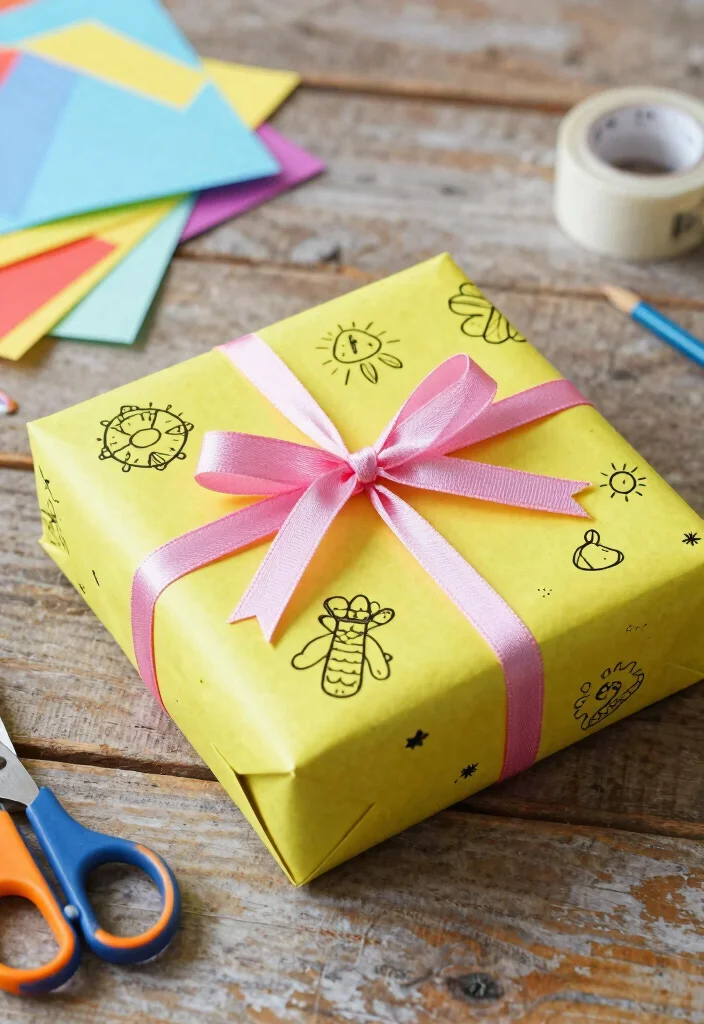 12 A4 Sheet Decoration Ideas for Sustainable Crafts - 5. Gift Wrapping with A4 Sheets 1