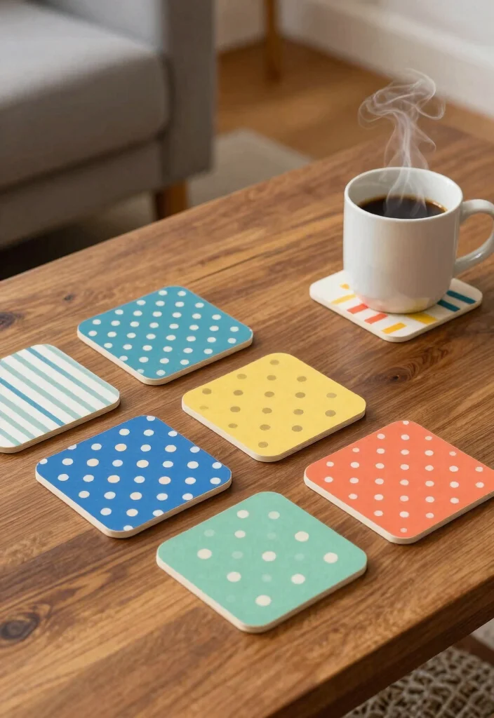 12 A4 Sheet Decoration Ideas for Sustainable Crafts - 9. A4 Paper Coasters 1