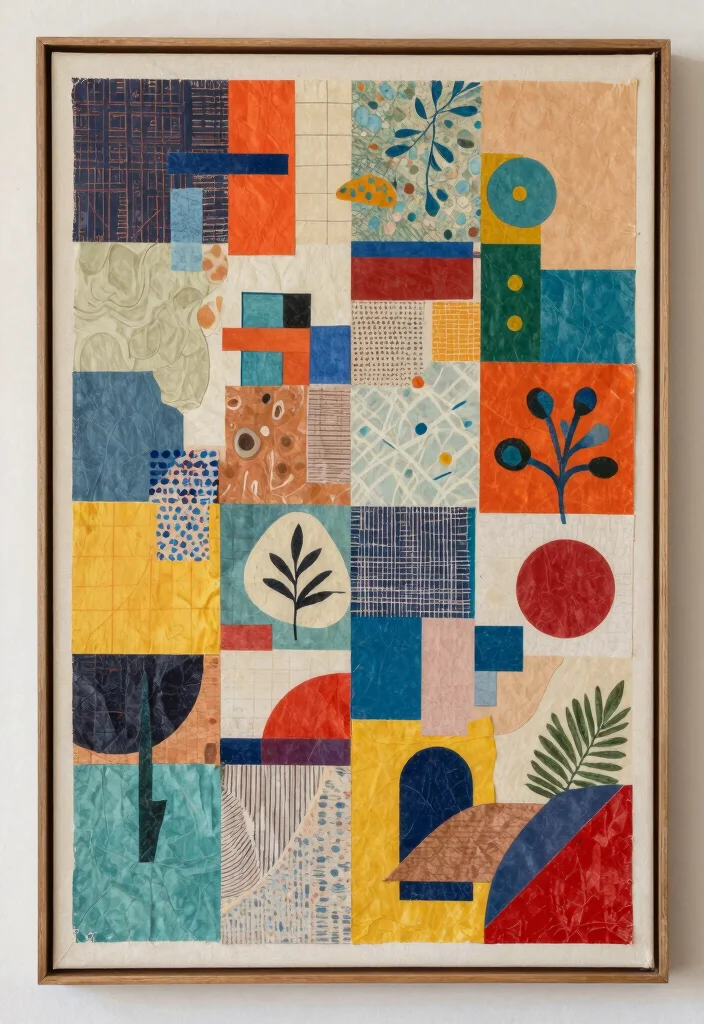 12 Art and Craft Room Decoration Ideas to Boost Creativity - 4. Creative Scrap Paper Wall Art 1