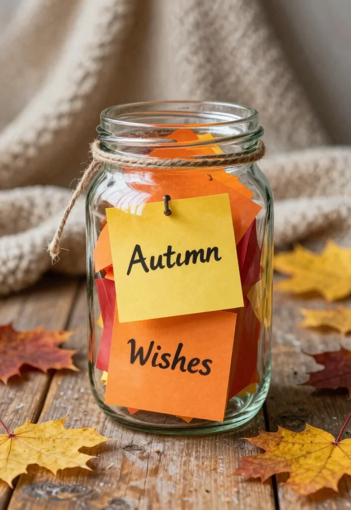 12 Autumn Craft Ideas: Cozy Seasonal Projects 10 12 Autumn Craft Ideas Cozy Seasonal Projects 11. Fall Wishes Jar 0