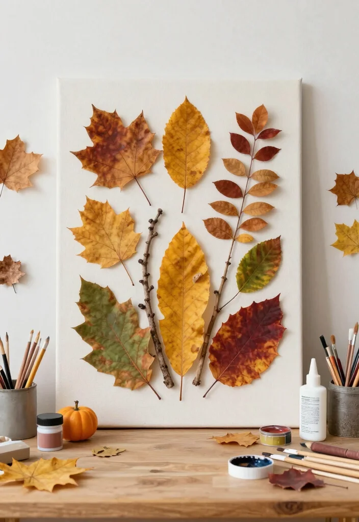 12 Autumn Craft Ideas: Cozy Seasonal Projects 6 12 Autumn Craft Ideas Cozy Seasonal Projects 6. Nature Inspired Wall Art 0