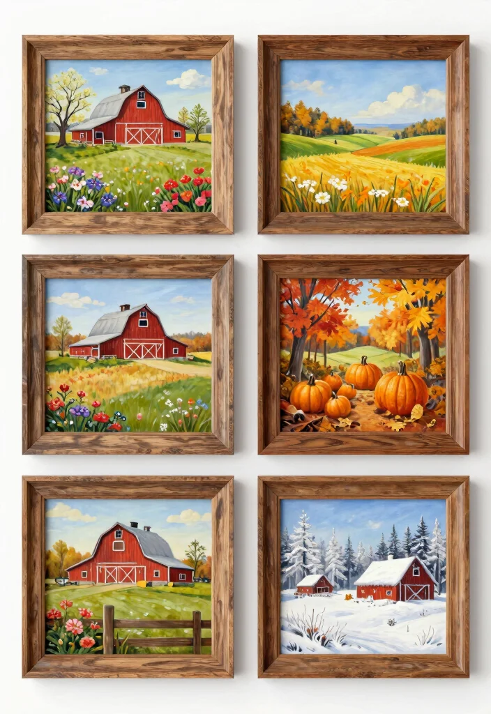 12 Barn Painting Ideas for Rustic Farmhouse Wall Decor - 5. Seasonal Barn Decor 1