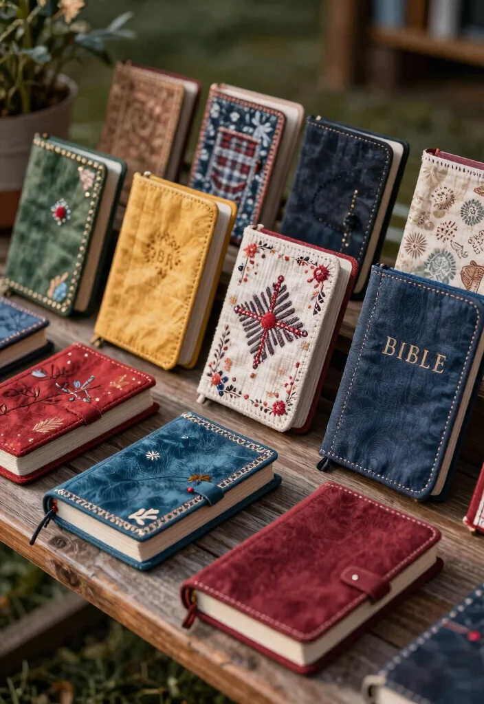 12 Christian Craft Ideas Meaningful and Easy to Make - 5. Handcrafted Bible Covers 1
