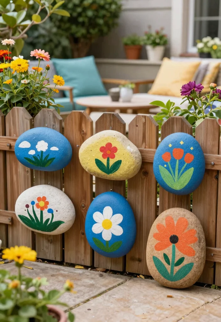 12 Craft Ideas Wall Decor Easy Handmade Accents - 11. Painted Rock Wall Art 1