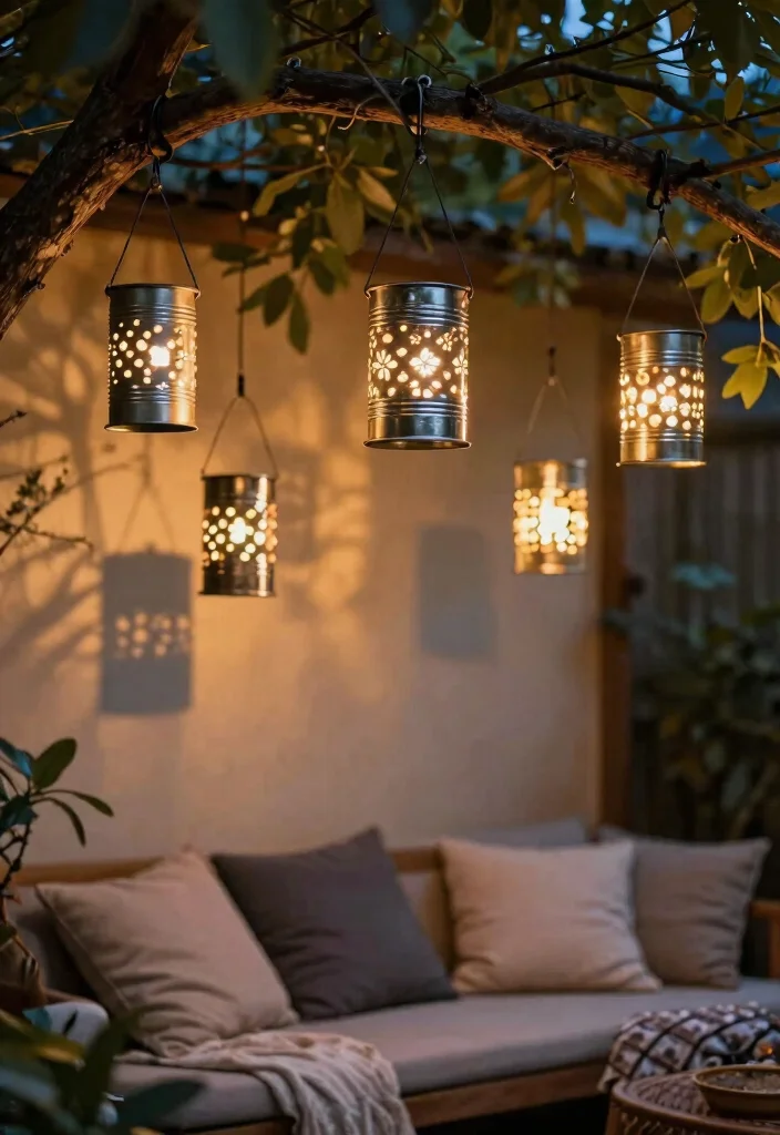 12 Craft Ideas Wall Decor Easy Handmade Accents - 8. Upcycled Tin Can Lanterns 1