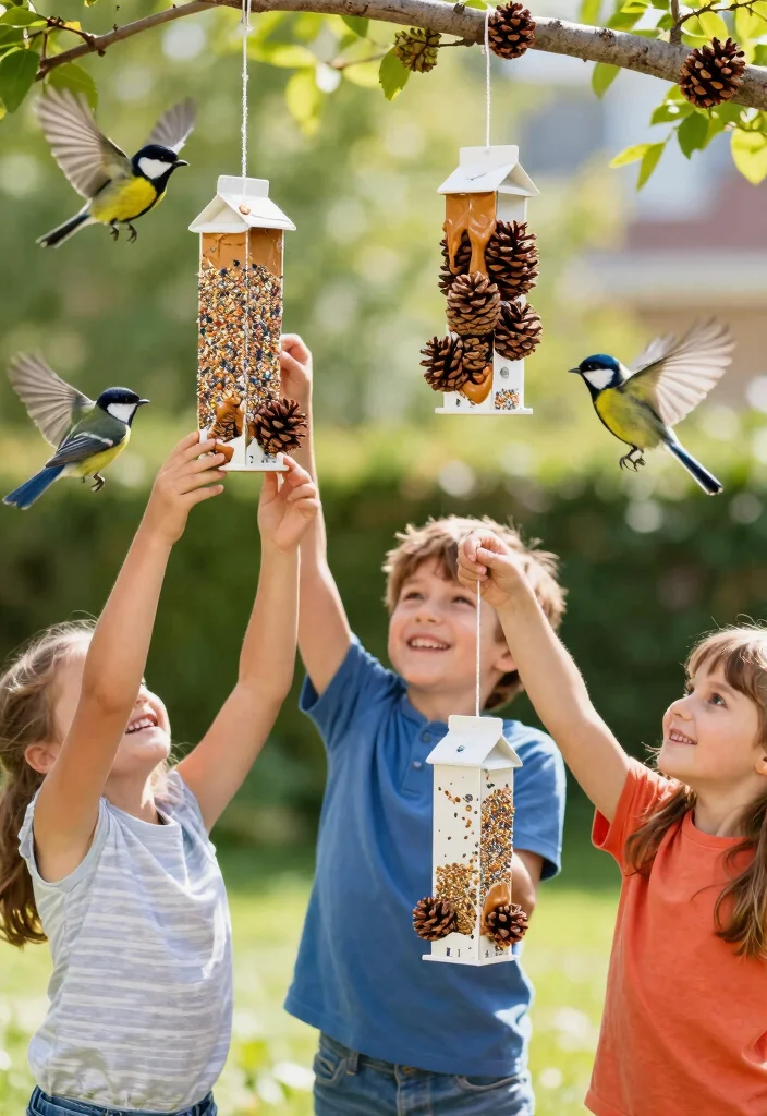 12 Craft Ideas for School: Easy and Fun Eco-Friendly Projects 7 12 Craft Ideas for School: Easy and Fun Eco-Friendly Projects - 7. DIY Bird Feeders 1