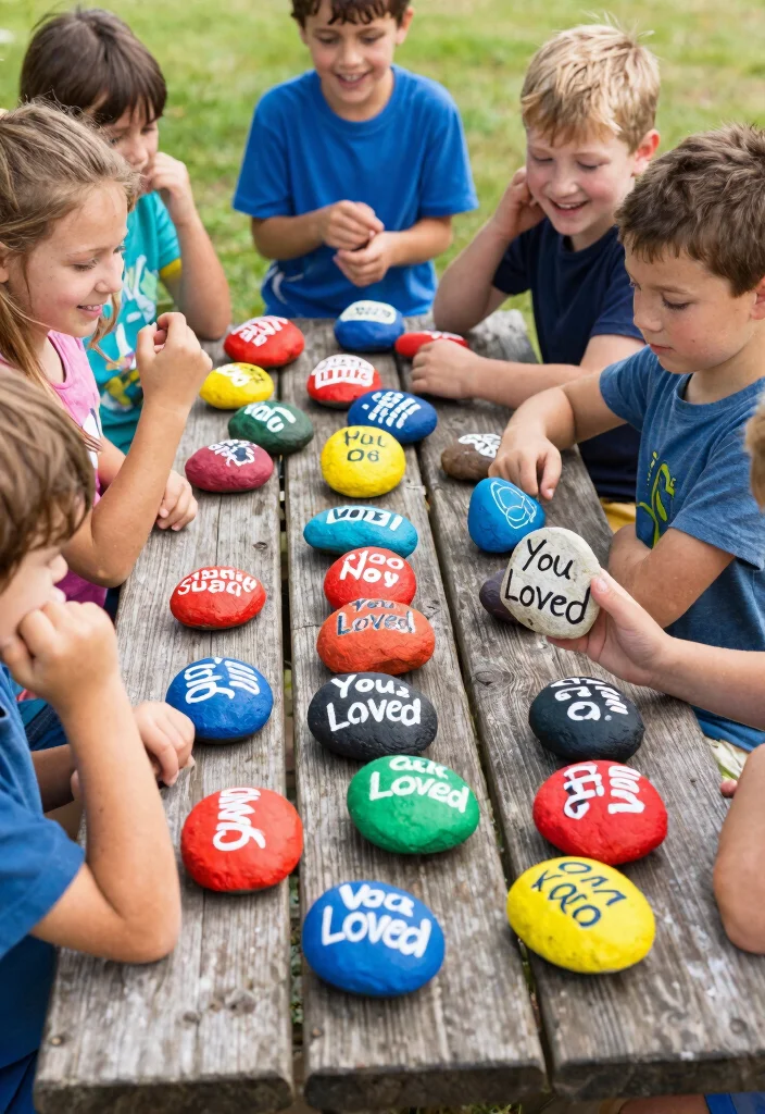 12 Craft Ideas for School: Easy and Fun Eco-Friendly Projects 8 12 Craft Ideas for School: Easy and Fun Eco-Friendly Projects - 8. Painted Rocks for Kindness 1