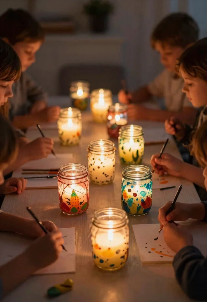 12 Craft Ideas for School: Easy and Fun Eco-Friendly Projects 9 12 Craft Ideas for School: Easy and Fun Eco-Friendly Projects - 9. DIY Candle Holders from Mason Jars 1