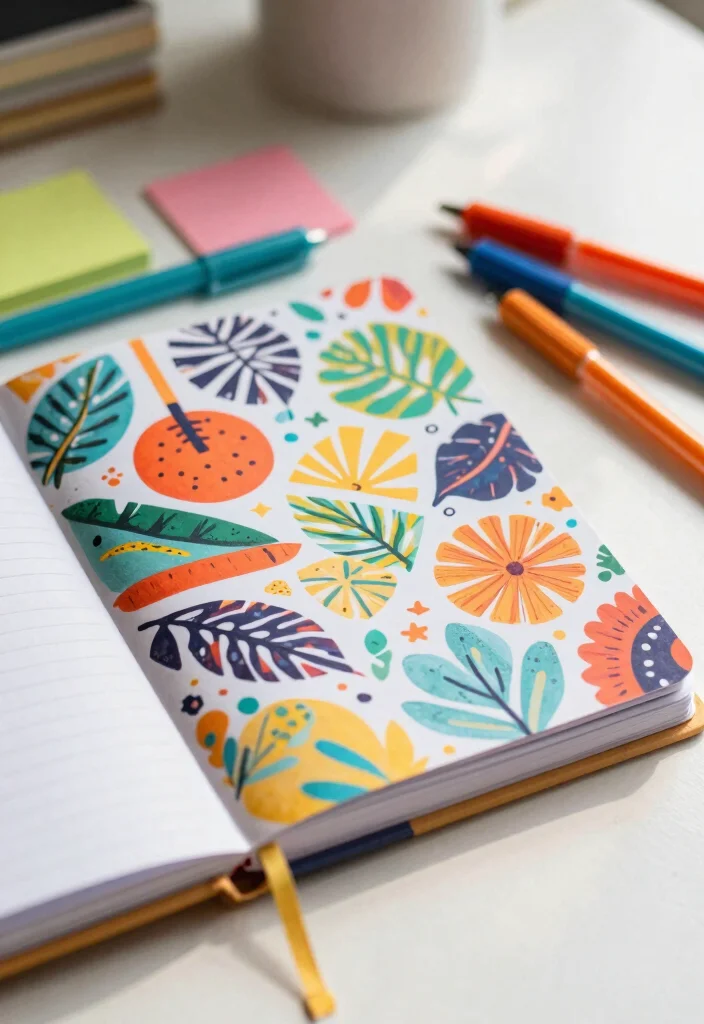 12 Craft Ideas with Tissue Paper: Easy and Budget Friendly - 10. Tissue Paper Notebooks 1