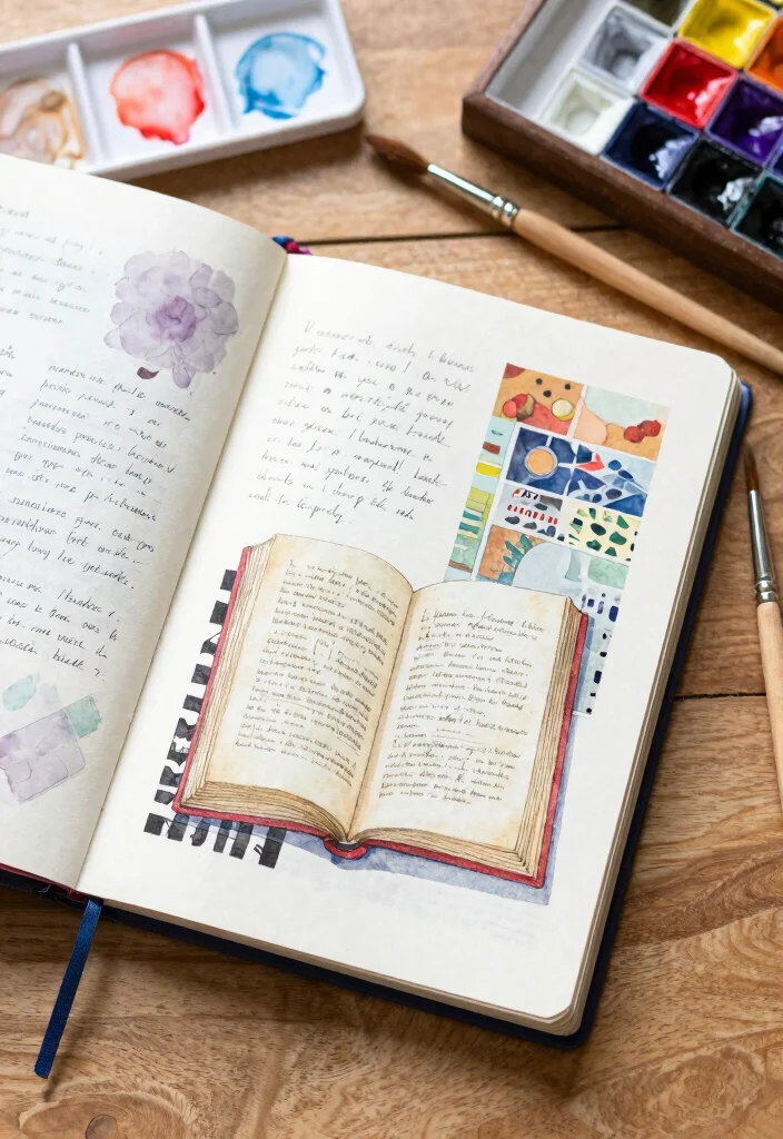 12 DIY Book Journal Ideas for Creative Readers - 6. Artful Book Review Journal 1