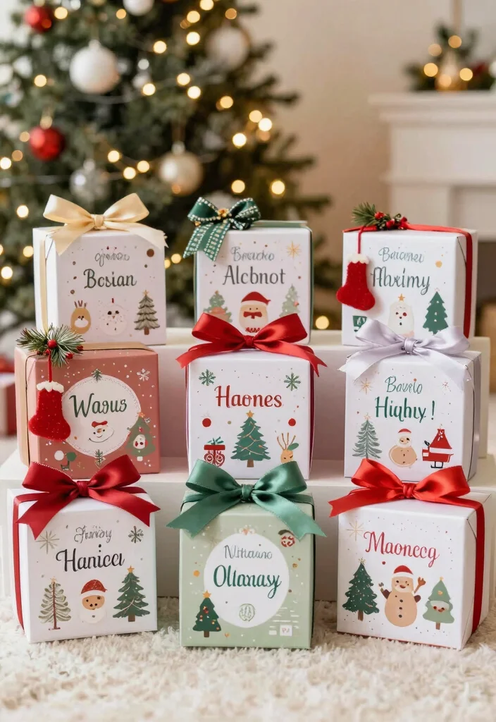 12 DIY Christmas Box Ideas for Festive Gift Packaging - 10. Personalized Gift Boxes 1