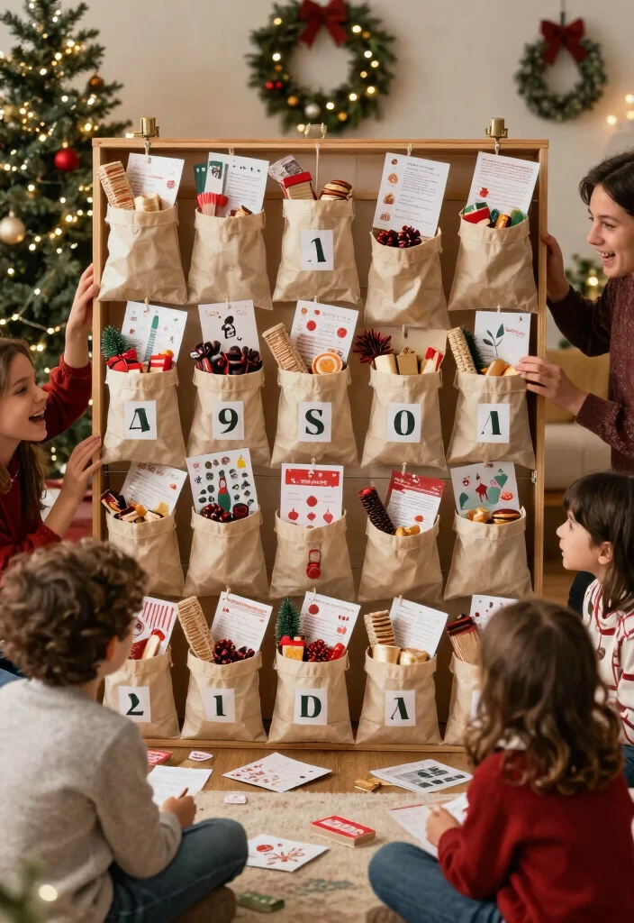 12 DIY Christmas Eve Box Ideas Family Tradition Crafts - 6. Christmas Countdown Calendar 1