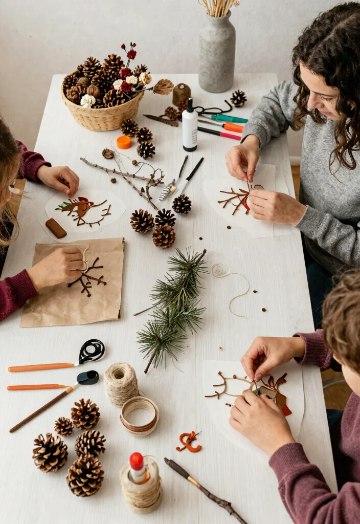 12 DIY Christmas Eve Box Ideas Family Tradition Crafts - 9. Nature-Inspired Decor Kit 1