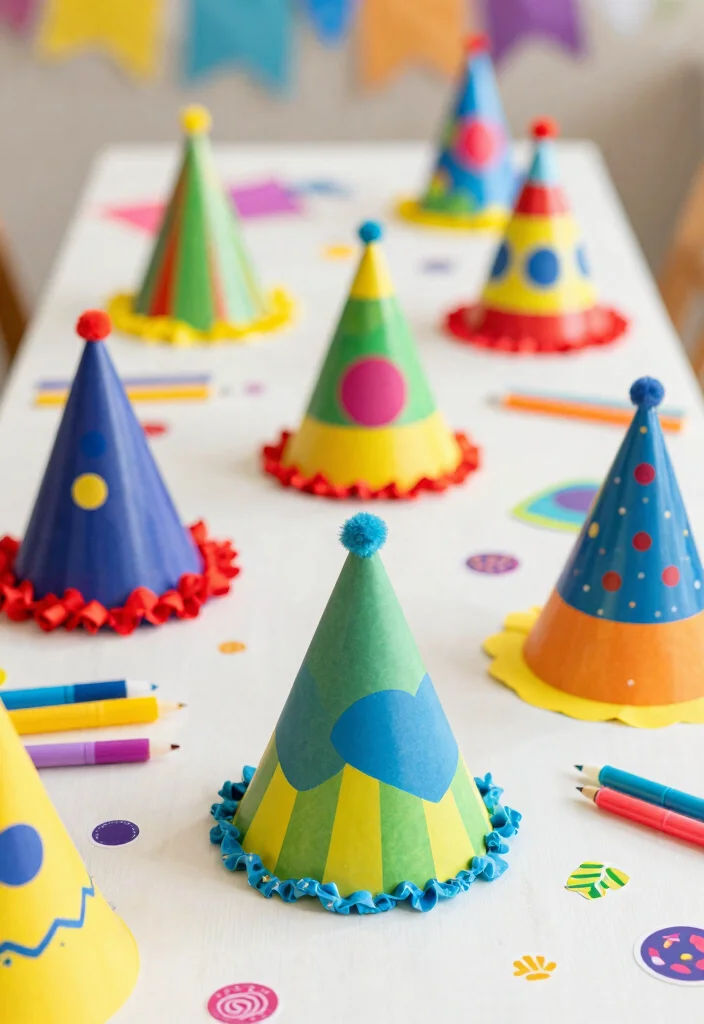 12 DIY Haldi Decoration Ideas at Home: Simple Setup - 12. DIY Party Hats 1