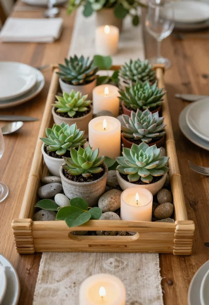 12 DIY Haldi Decoration Ideas at Home: Simple Setup - 2. Eco-Friendly Table Centerpieces 1