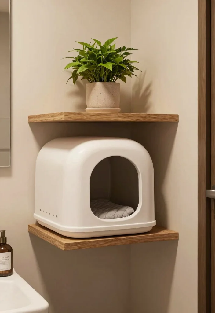 12 DIY Litter Box Ideas Hidden and Stylish Solutions 7. Floating Shelf Box 0