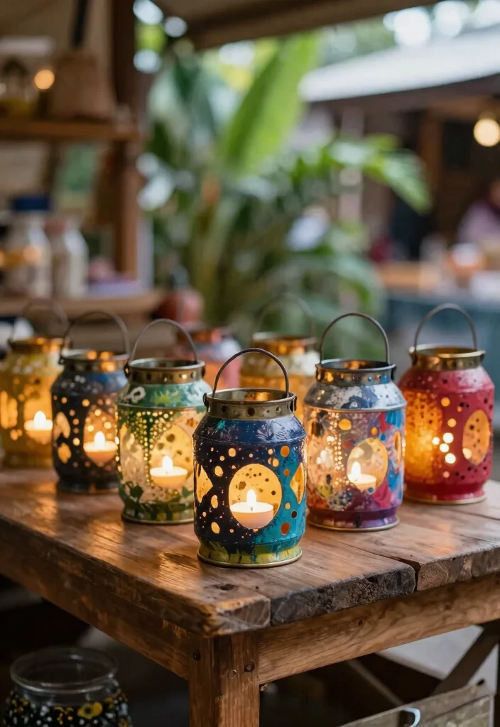 12 DIY Stall Decoration Ideas: Budget Friendly and Eye Catching 1 12 DIY Stall Decoration Ideas: Budget Friendly and Eye Catching - 1. Upcycled Tea Tin Lanterns 1