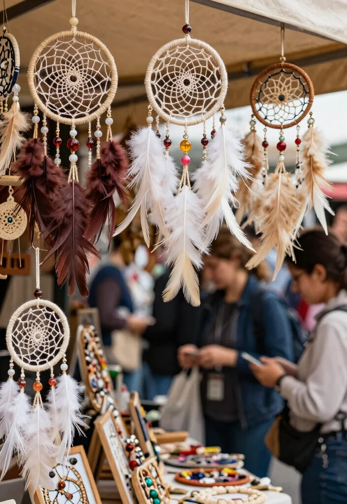 12 DIY Stall Decoration Ideas: Budget Friendly and Eye Catching 11 12 DIY Stall Decoration Ideas: Budget Friendly and Eye Catching - 11. Handmade Dreamcatchers 1