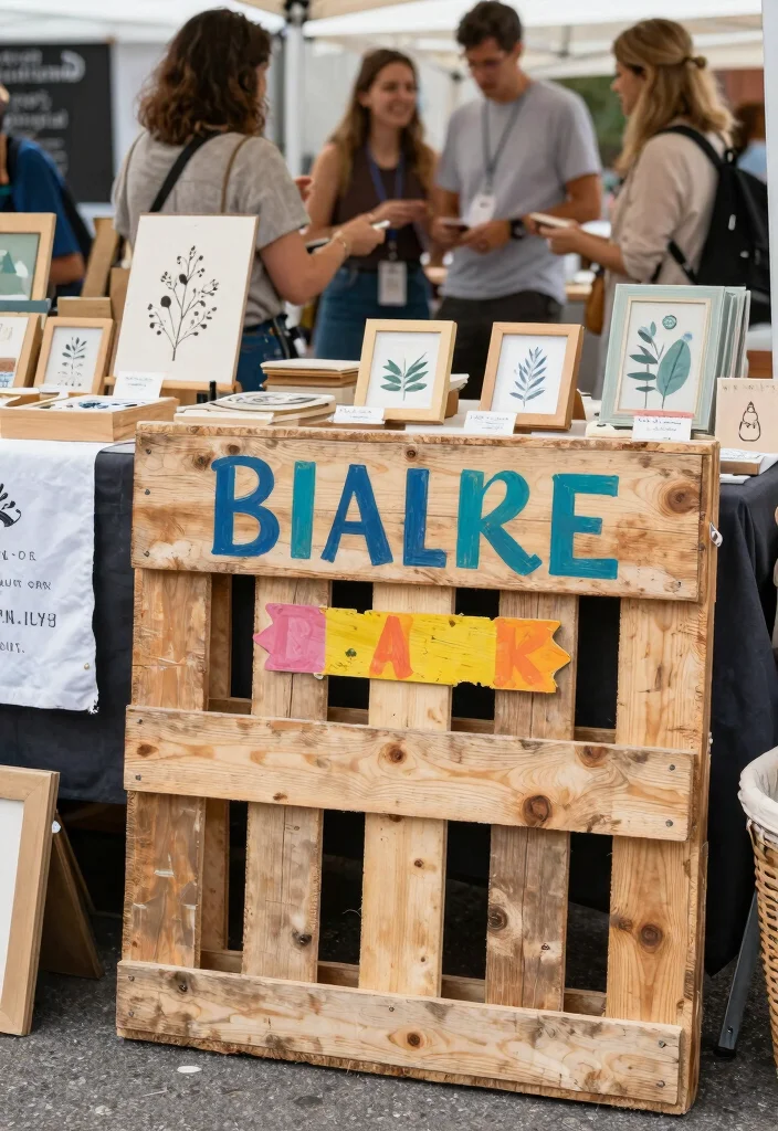 12 DIY Stall Decoration Ideas: Budget Friendly and Eye Catching 4 12 DIY Stall Decoration Ideas: Budget Friendly and Eye Catching - 4. Wooden Pallet Signage 1
