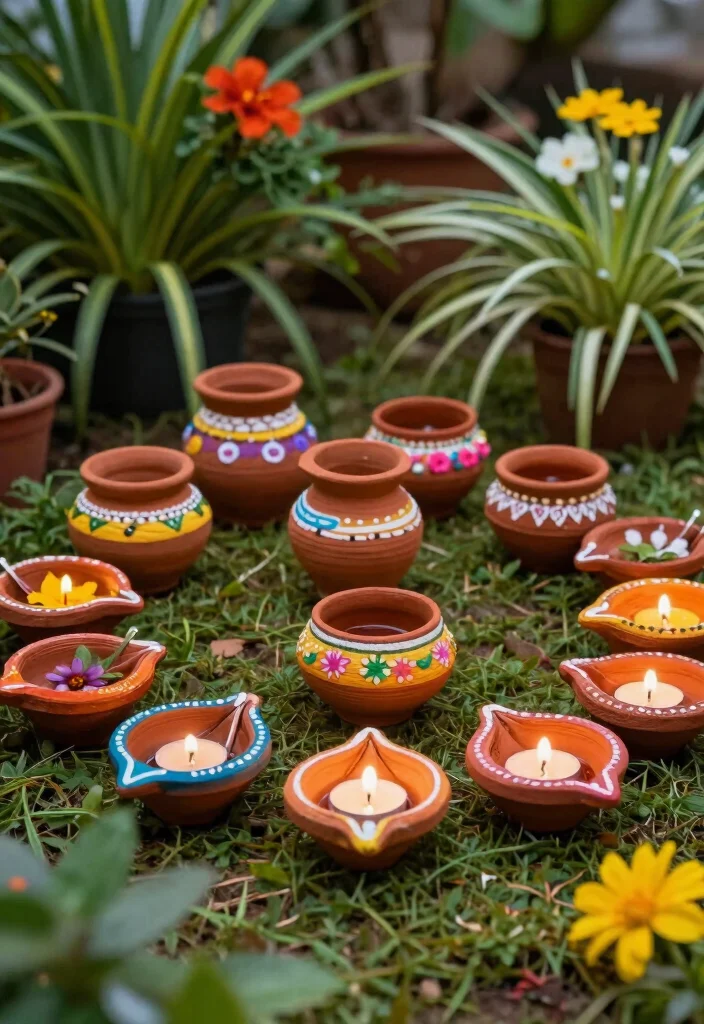 12 Diya Decoration Ideas Creative DIY Festival Decor 6 12 Diya Decoration Ideas Creative DIY Festival Decor - 6. Terracotta Pot Diyas 1