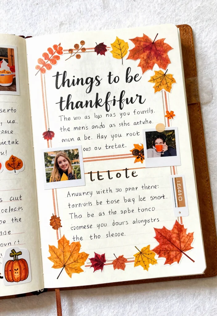 12 Fall Junk Journal Ideas Cozy and Creative for Autumn - 10. Gratitude Journal for Autumn 1