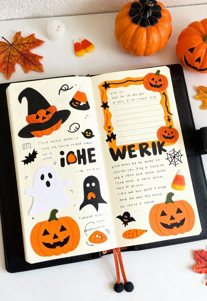 12 Fall Junk Journal Ideas Cozy and Creative for Autumn - 11. Spooky & Fun Halloween Section 1
