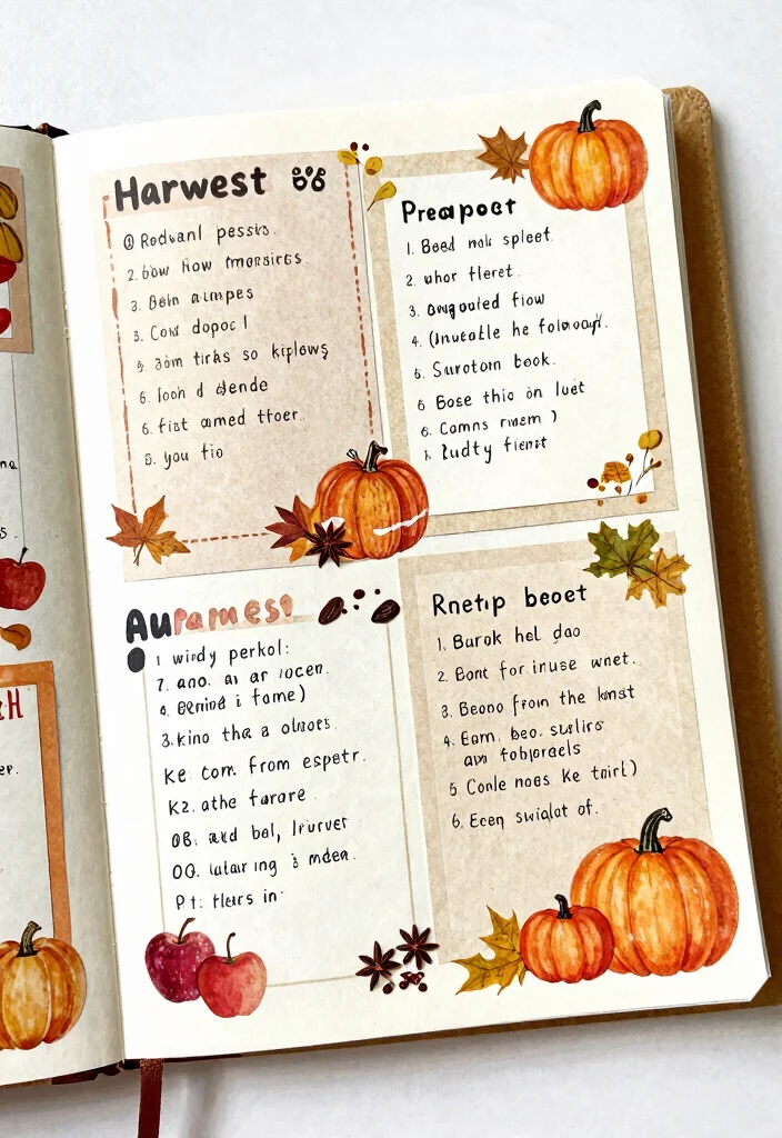 12 Fall Junk Journal Ideas Cozy and Creative for Autumn - 7. Harvest Recipe Collection 1