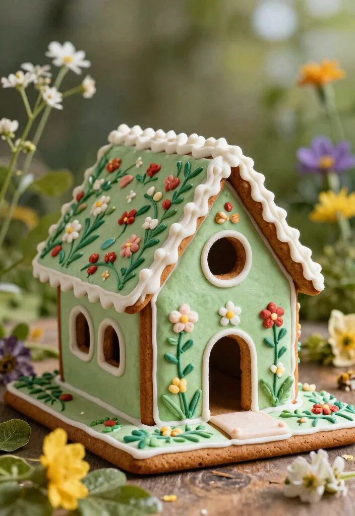 12 Gingerbread Painting Ideas Too Cute to Eat - 3. Nature's Touch 1
