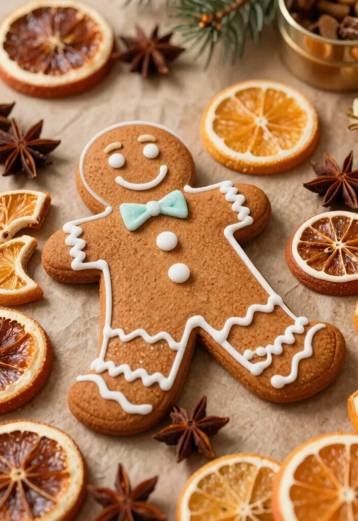 12 Gingerbread Painting Ideas Too Cute to Eat - 7. Festive Fruit and Spice 1