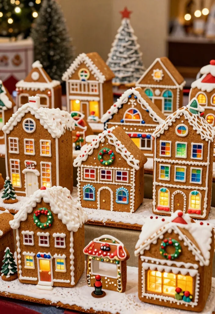 12 Gingerbread Painting Ideas Too Cute to Eat - 8. Charming Village Vibes 1