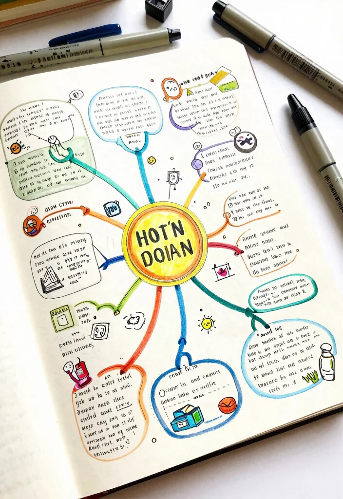 12 Illustrated Journal Ideas Anyone Can Try at Home - 11. Mind Mapping for Ideas 1