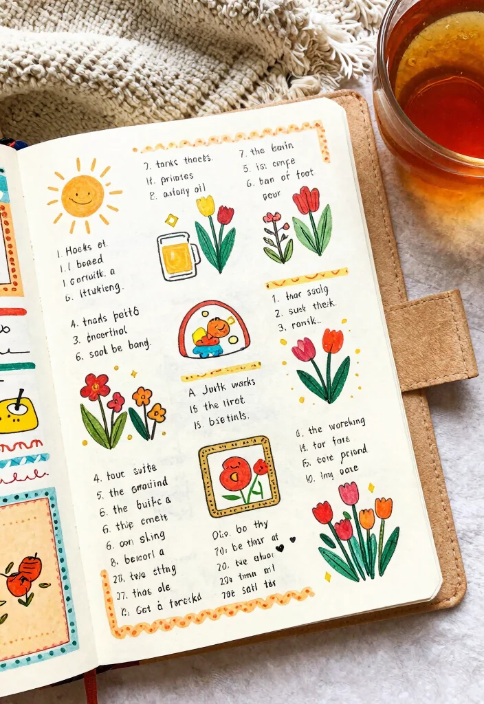 12 Illustrated Journal Ideas Anyone Can Try at Home - 8. Gratitude Pages 1