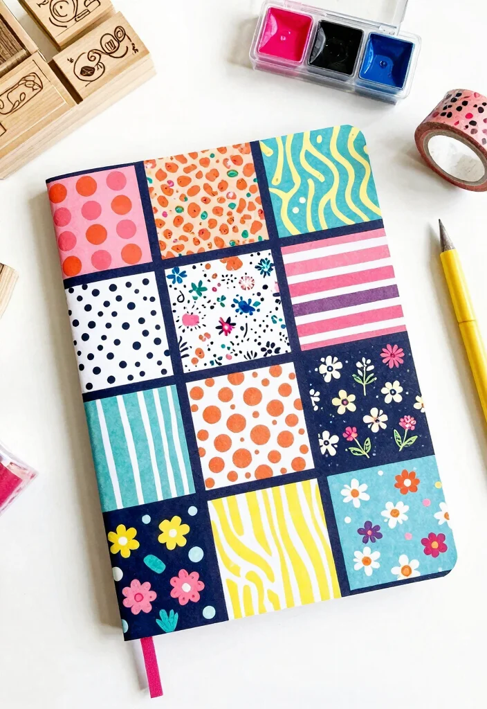 12 Journal Ideas Cover Page That Instantly Look Aesthetic 6 12 Journal Ideas Cover Page That Instantly Look Aesthetic 6. Patterned Perfection 0