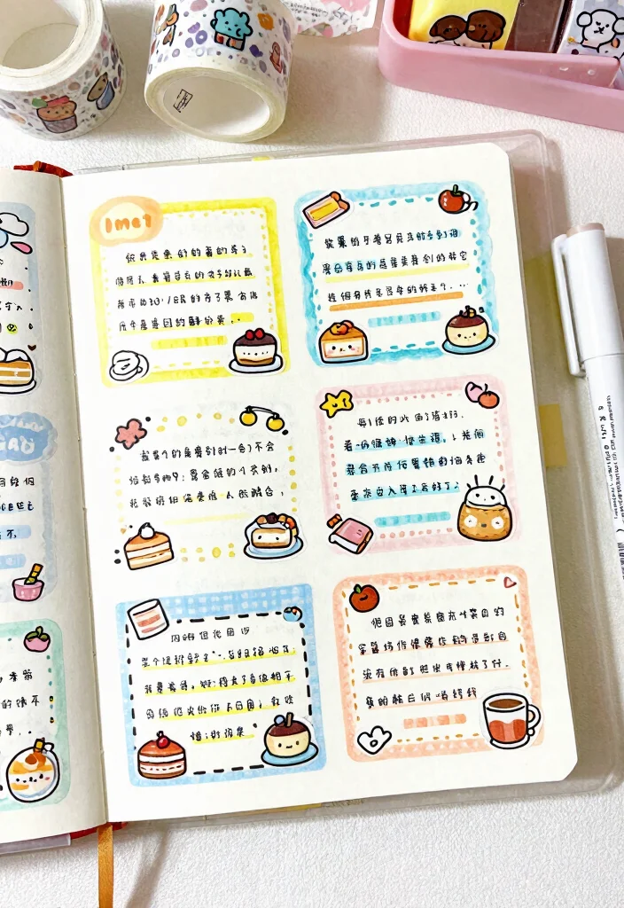 12 Journal Ideas Kawaii Cute and Beginner Friendly - 2. Cute Daily Logs 1