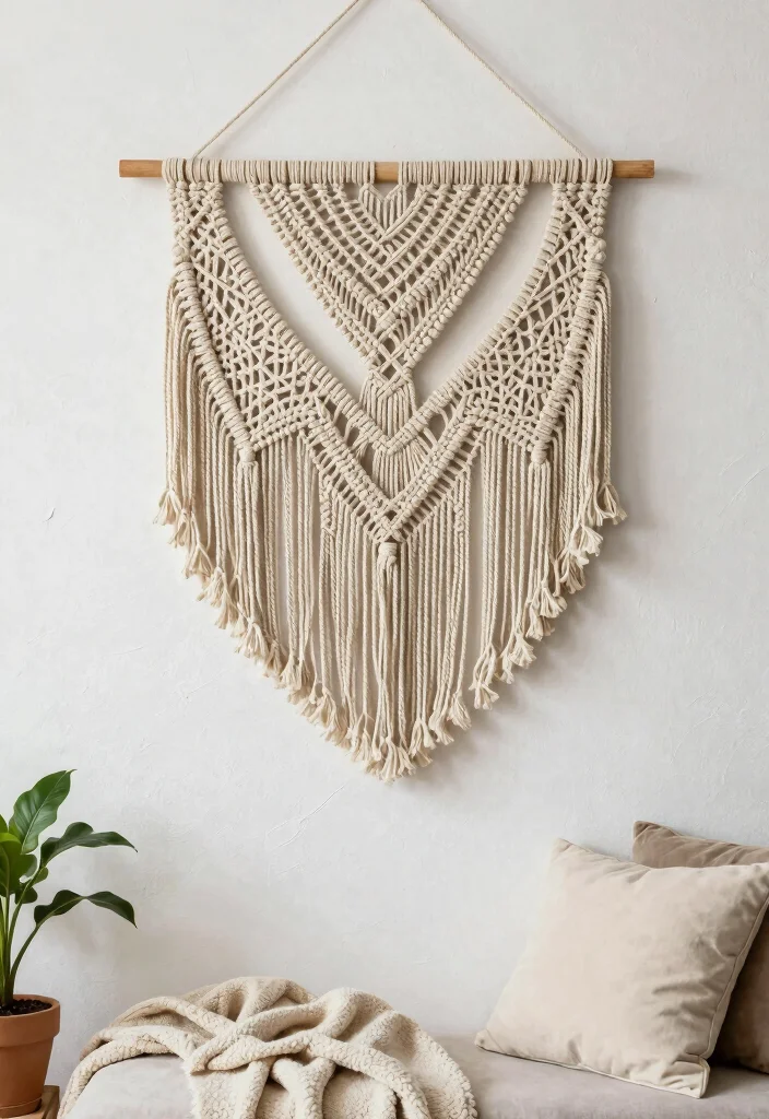 12 Macrame Easy DIY Craft Ideas Beginner Friendly - 1. Macrame Wall Hanging 1