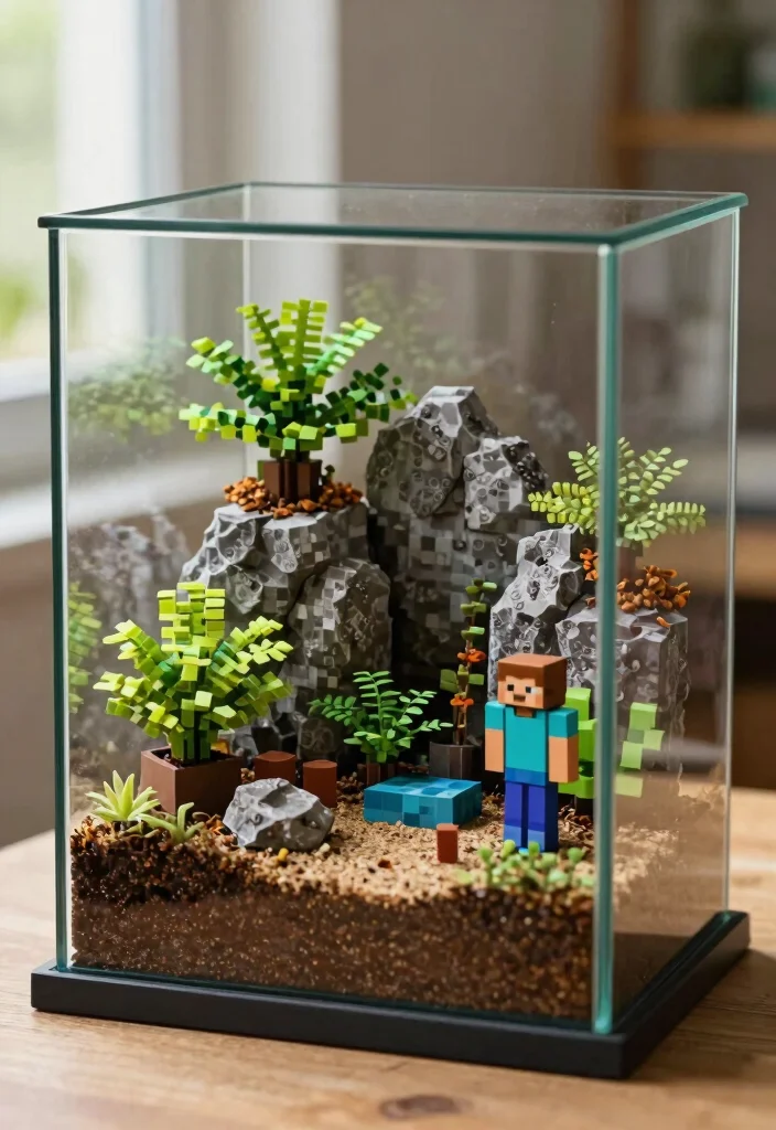 12 Minecraft Craft Ideas Creative DIY for Fans 9 12 Minecraft Craft Ideas Creative DIY for Fans 9. Minecraft Terrarium 0