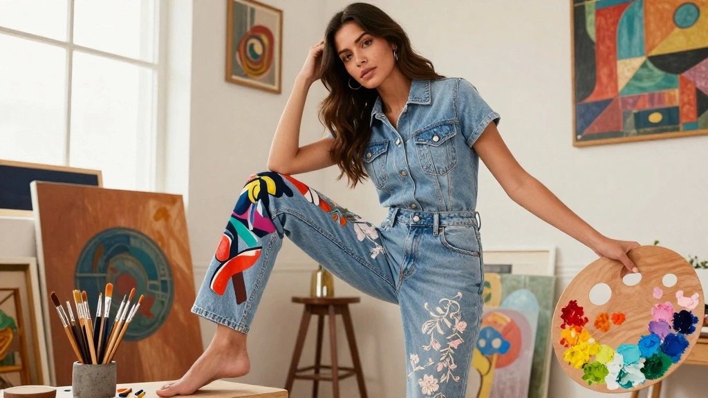12 Painting Ideas on Pants for Unique Hand Painted Fashion