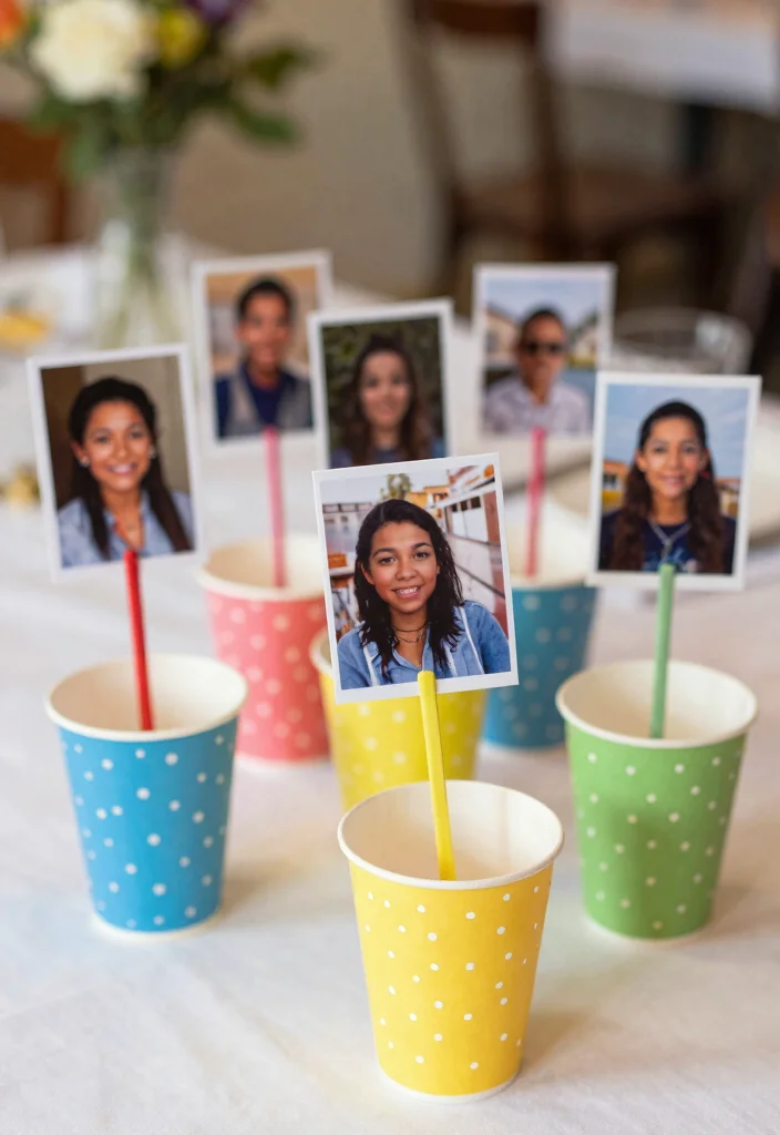 12 Paper Cup Craft Ideas Easy and Low Cost - 12. Cup Photo Holders 1