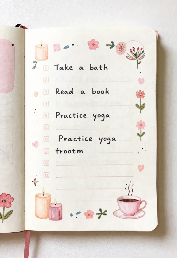 12 Pink Aesthetic Bullet Journal Ideas: Soft and Stylish - 2. Soft Self-Care Checklist 1