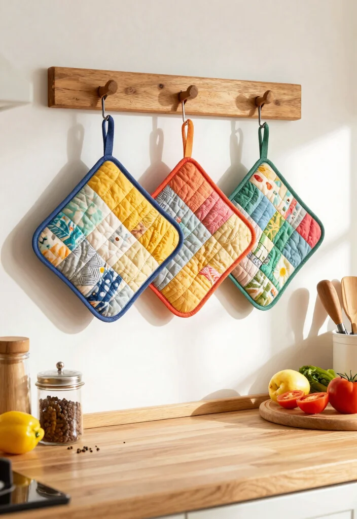 12 Quilt Craft Ideas for Cozy Handmade Creations 8 12 Quilt Craft Ideas for Cozy Handmade Creations - 8. Quilted Pot Holders 1