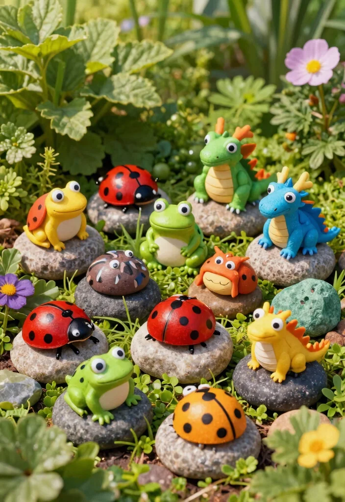 12 Rock Craft Ideas Easy Outdoor Friendly DIY Decor - 2. Rock Critters 1