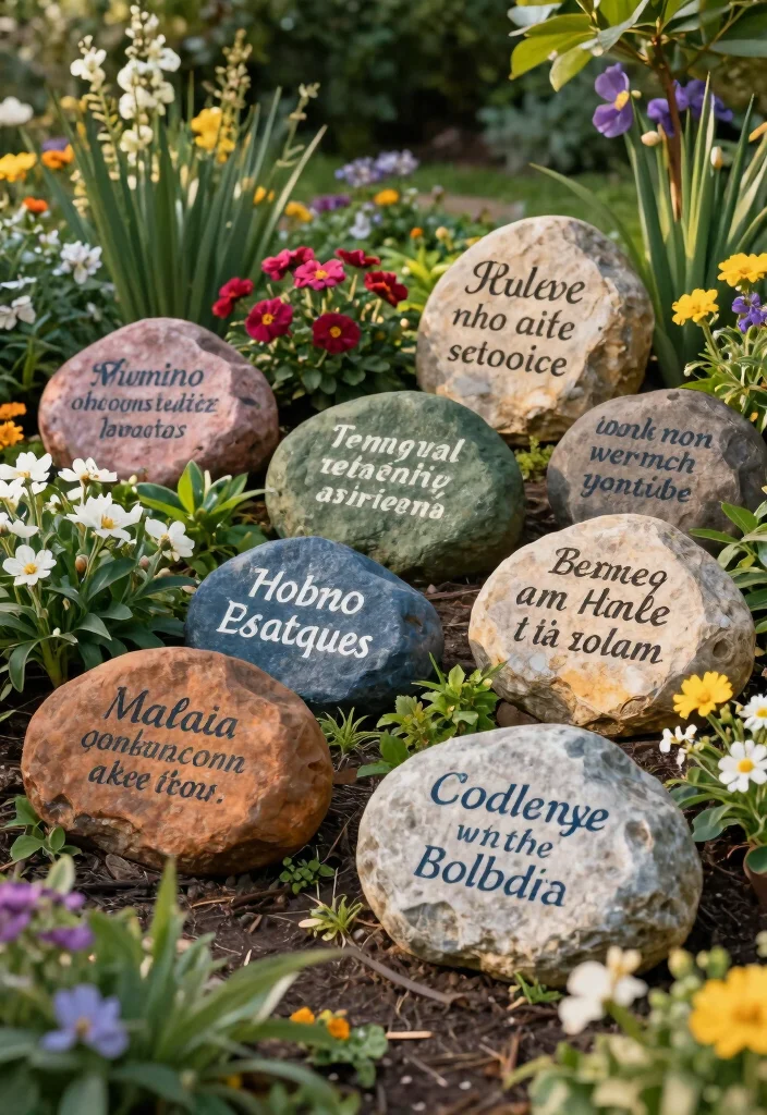12 Rock Craft Ideas Easy Outdoor Friendly DIY Decor - 3. Inspirational Rock Art 1